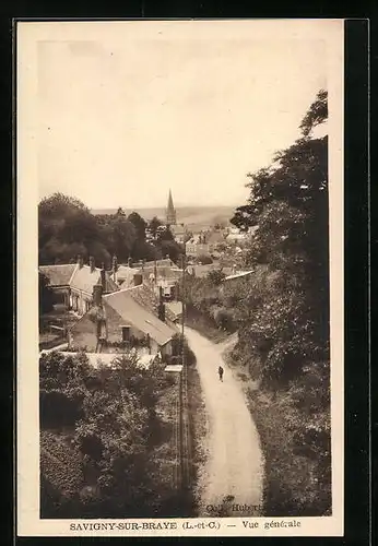 AK Savigny-sur-Braye, Vue générale