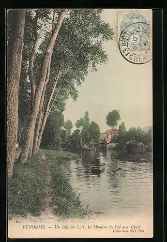 AK Vendome, Un Coin du Loir, les Moulins du Pré aux Chats