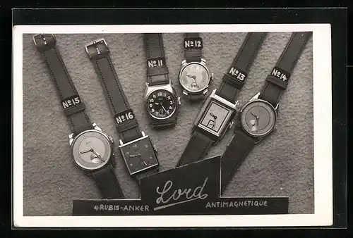 AK Armbanduhren der Marke Lord, Reklame