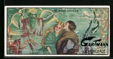 Sammelbild Gartmann Schokolade, Serie 667, Bild 6, Undine, Wieder vereint