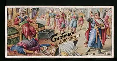 Sammelbild Gartmann Schokolade, Serie 483, Bild 2, Deutsche Sagen, Oberon