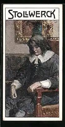 Sammelbild Stollwerck Schokolade, Gruppe 435, No. VI., englischer Dichter John Milton