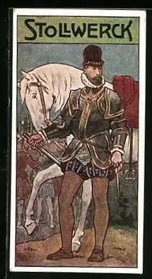 Sammelbild Stollwerck Schokolade, Gruppe 431, No. V., Lamoral Graf von Egmont