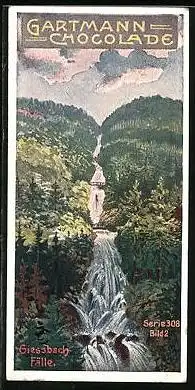 Sammelbild Gartmann Schokolade, Serie 308, Bild 2, Wasserfälle, Giessbachfälle