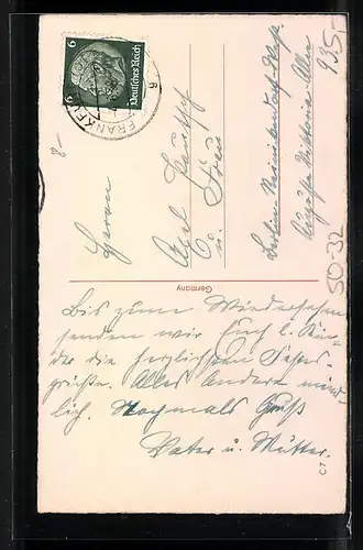 AK Maikäfer krabbeln aus einer Schachtel