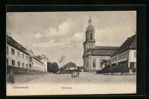 AK Wiesentheid, Blick zum Marktplatz