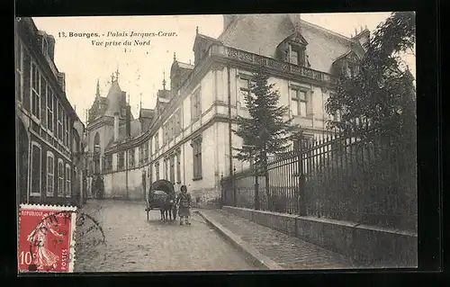 AK Bourges, Palais Jacques-Coeur, Vue prise du Nord
