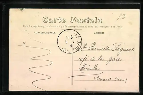 AK Les Aix-d`Angillon, Route de Bourges, Mairie