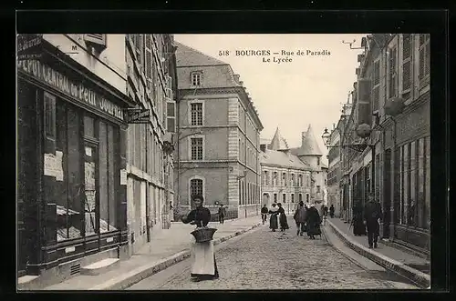 AK Bourges, Rue de Paradis, le Lycee