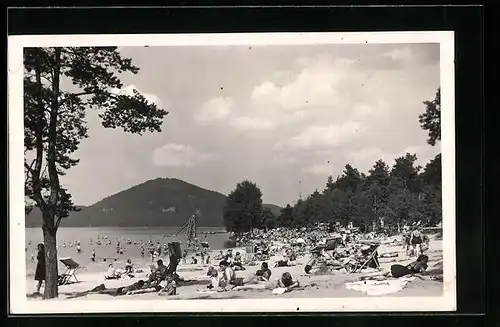 AK Bad Hirschberg-Thammühl, Partie am Strand