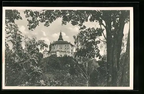 AK Friedland / Frydlant, Blick zum Schloss