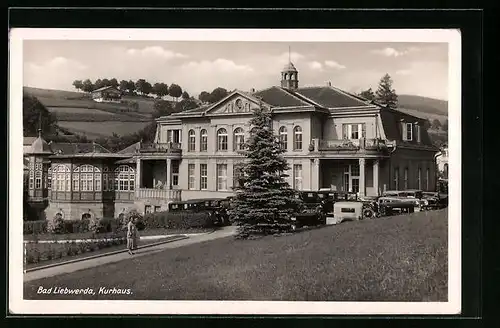 AK Bad Liebwerda / Lazne Libverda, Blick zum Kurhaus