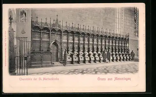 AK Memmingen, Chorstühle der St. Martinskirche