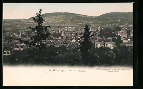 AK Bad Kissingen, Panoramablick vom Altenberge