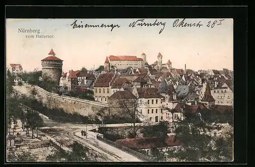 AK Nürnberg, Blick vom Hallertor