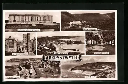 AK Aberystwyth, National Library of Wales, Clarach Bay, University College