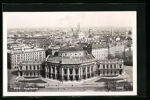 AK Wien, Burgtheater aus der Vogelschau