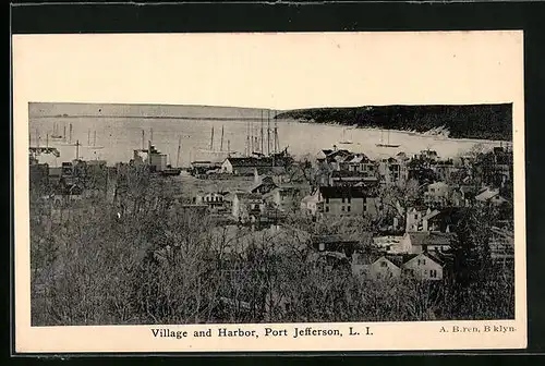 AK Port Jefferson, NY, Village and Harbor