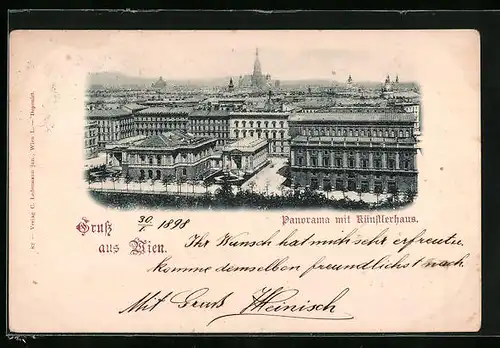 AK Wien, Panorama mit Künstlerhaus