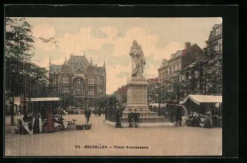AK Brüssel / Bruxelles, Place Anneessens