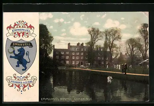 AK Cambridge, Emmanuel Hostel, Wappen Emmanuel