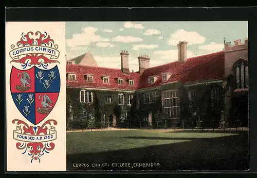 AK Cambridge, Corpus Christi College, Wappen Corpus Christi