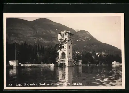 AK Gardone Riviera, Torre Ruhland, Lago di Garda