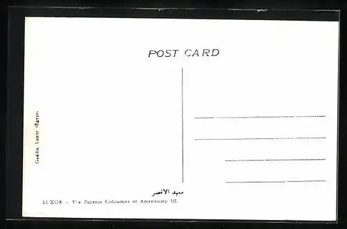 AK Luxor, The Papyrus Coloums of Amenhotep III.