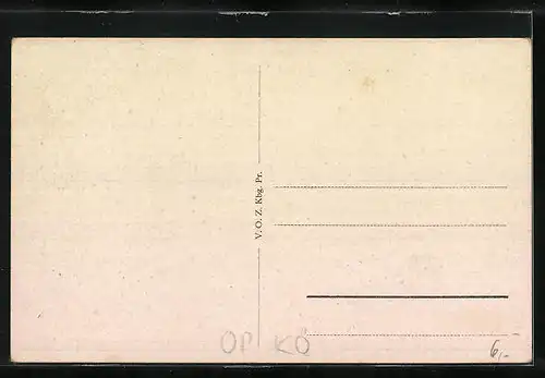 AK Königsberg i. Pr., Rosengarten mit Handelshochschule