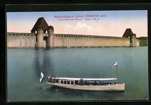 AK Günne, Sperrmauer der Möhnetalsperre
