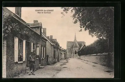 AK Cerdon-du-Loiret, Rue de Coullons