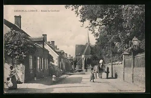 AK Cerdon-du-Loiret, Route de Coullons