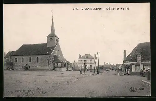 AK Viglain, l'Église et la Place