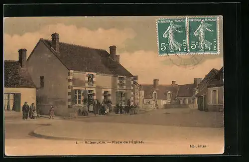 AK Villemurlin, Place de l'Église