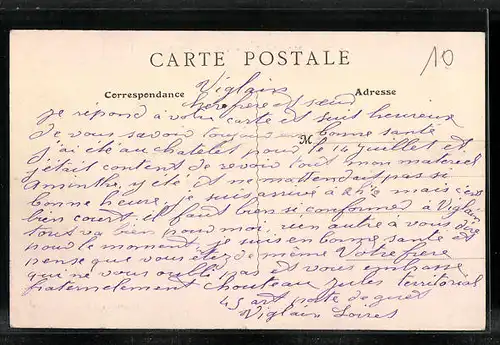 AK Viglain, Place de l'Église