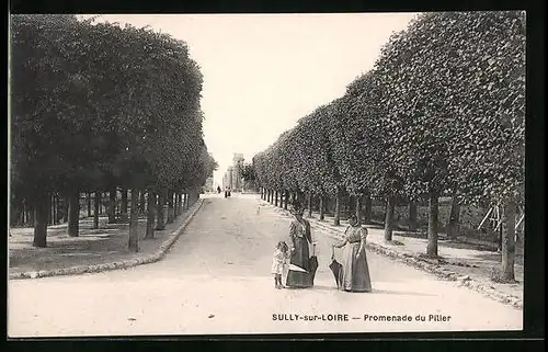 AK Sully-sur-Loire, Promenade du Pilier