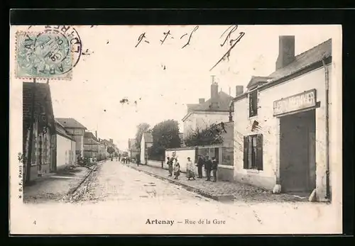 AK Artenay, Rue de la Gare