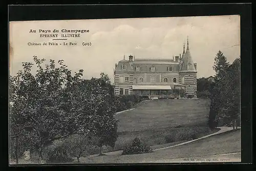 AK Épernay, Chateau de Pékin, Le Parc