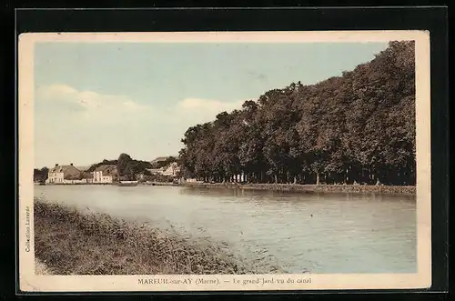 AK Mareuil-sur-Ay, Le grand Jard vu du Canal