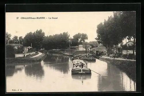 AK Chalons-sur-Marne, Le Canal