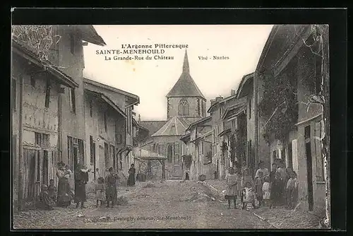 AK Sainte-Menehould, La Grande-Rue du Chateau