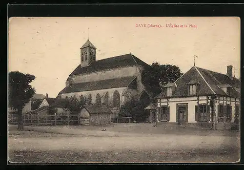 AK Gaye, L`Eglise et la Place