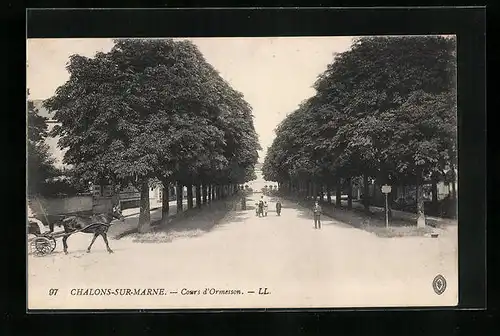 AK Chalons-sur-Marne, Cours d`Ormesson