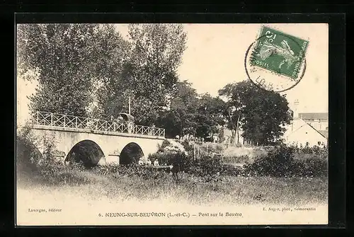 AK Neung-sur-Beuvron, Pont sur le Beuvron