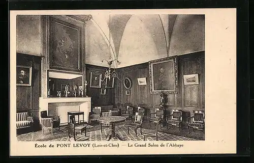 AK Pontlevoy, L`Ecole, Le Grand Salon d`Abbaye