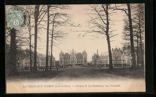 AK La Ville-aux-Clercs, Chateau de la Gaudinière, vue d`ensemble