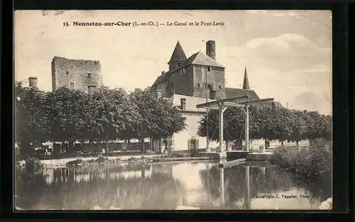 AK Mennetou-sur-Cher, Le Canal et le Pont-Levis