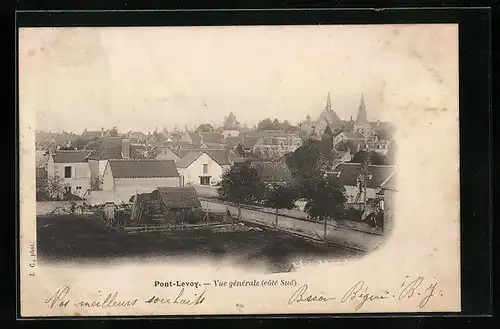 AK Pontlevoy, Vue générale (coté Sud)