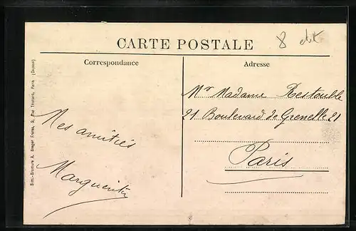 AK Chatres, Vue panoramique prise du pont