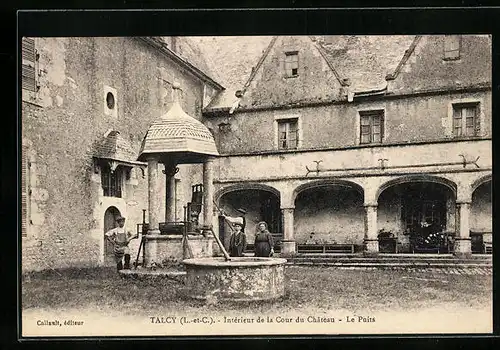 AK Talcy, Intérieur de la Cour du Chateau, Le Puits